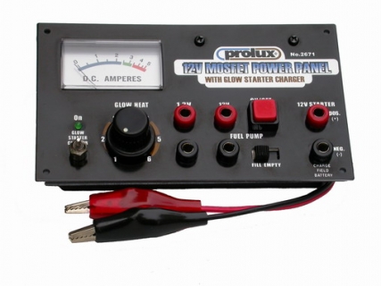 12V POWER PANEL W/GLOW STARTER CHARGER