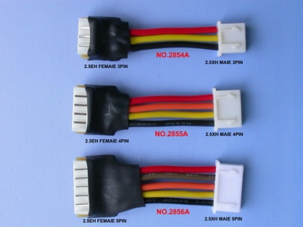 FEMALE JST EH <=> MALE JST XH CONNECTOR (2 / 3 / 4 Cell)